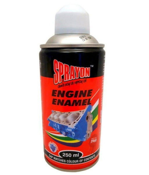 SPRAYON PAINT WHITE ENGINE ENAMEL 250ML HSB Trading Online Store