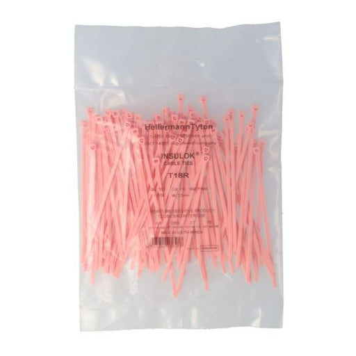 HELLERMANNTYTON PINK CABLE TIE 100 X 2.5 HSB Trading Online Store