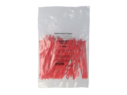 HELLERMANNTYTON RED CABLE TIE 100 X 2.5 HSB Trading Online Store