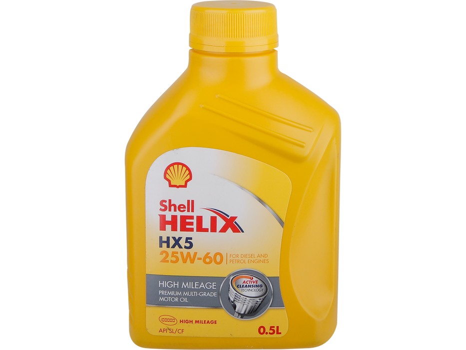 SHELL HELIX HX5 HIGH MILEAGE 25W60 500ML HSB Trading Online Store
