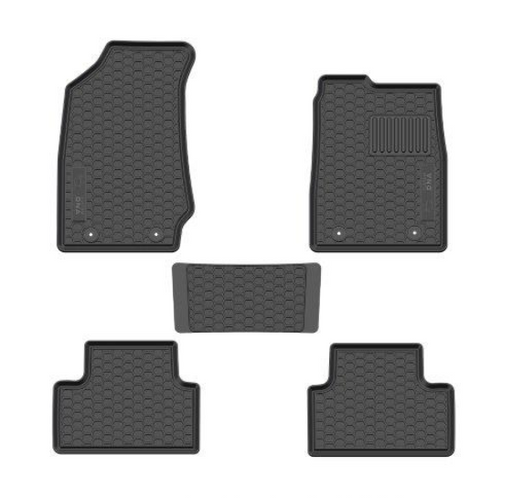 Custom Fit Rubber Mat Set - Isuzu D-Max Extended Cab 2013+ Black - HSB Trading Online Store