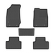 Custom Fit Rubber Mat Set - Isuzu D-Max Extended Cab 2013+ Black - HSB Trading Online Store