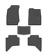 Custom Fit Rubber Mat Set - Isuzu D-Max Double Cab 2013+ Black - HSB Trading Online Store