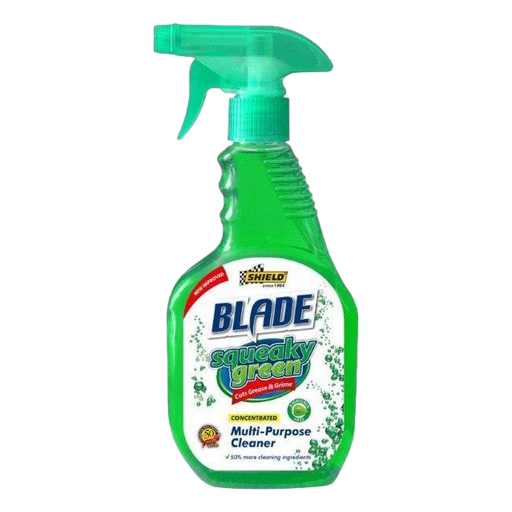 SHIELD BLADE SQUEAKY GREEN SPRAY CLEANER 750ML HSB Trading Online Store