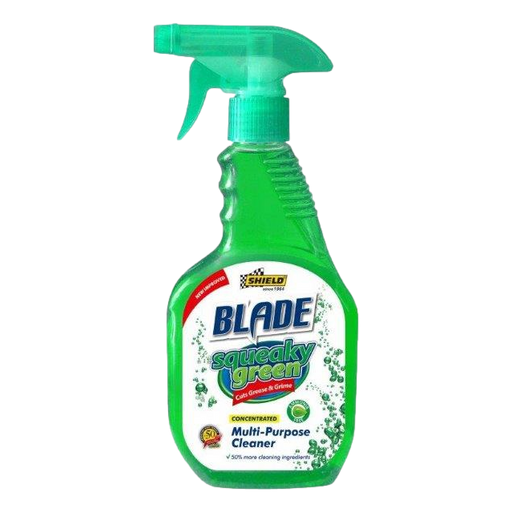SHIELD BLADE SQUEAKY GREEN SPRAY CLEANER 500ML HSB Trading Online Store