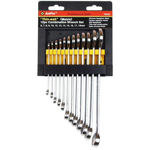 AMPRO 12PC COMBINATION WRENCH SET (8 - 19MM) HSB Trading Online Store