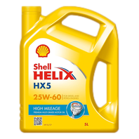 SHELL HELIX HX5 HIGH MILEAGE 25W60 5L HSB Trading Online Store