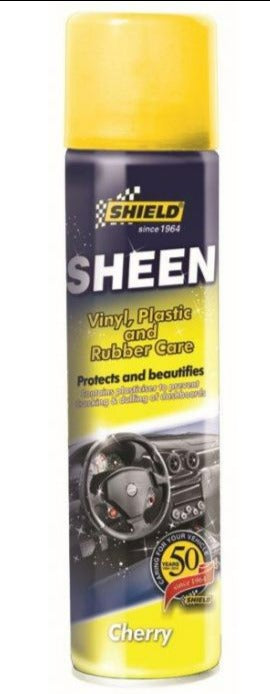 SHIELD SHEEN VINYL,PLASTIC & RUBBER CARE 300ML CHERRY HSB Trading Online Store