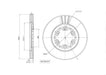 Motopart Brake Disc MVD6107 Motopart