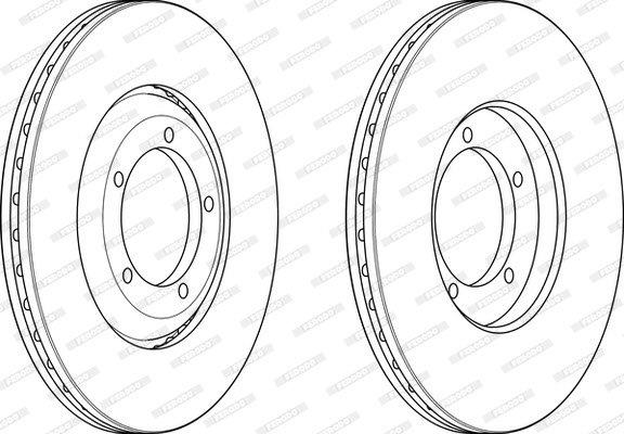 Ferodo Brake Disc DDF2578 HSB Trading