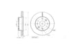 Motopart Brake Disc MVD4493 Motopart