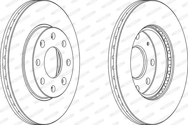 Ferodo Brake Disc DDF2336 HSB Trading