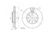 Motopart Brake Disc MVD4560 Motopart