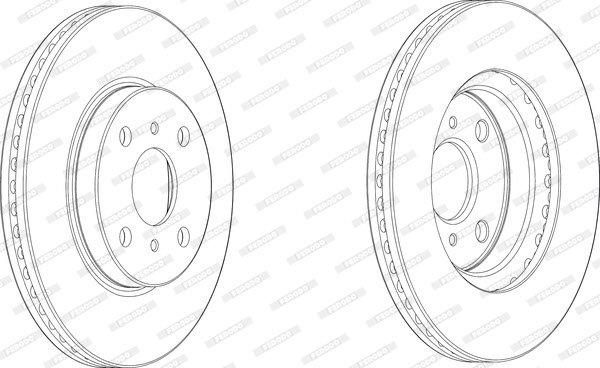 Ferodo Brake Disc DDF2572 HSB Trading