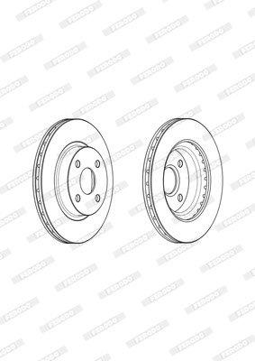 Ferodo Brake Disc DDF1317 HSB Trading