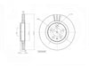 Motopart Brake Disc MVD4396 Motopart
