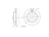 Motopart Brake Disc MVD4559 Motopart