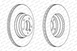 Ferodo Brake Disc DDF1535 HSB Trading