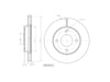Motopart Brake Disc MVD4676 Motopart