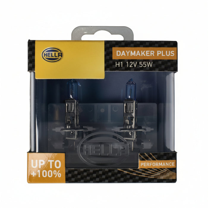 HELLA H1 12V 55W DAYMAKER +100 SET Light Bulb - HELLA automotive light bulb