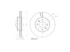 Motopart Brake Disc MVD4187 Motopart