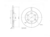 Motopart Brake Disc MVD4392 Motopart