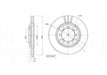 Motopart Brake Disc MVD4817 Motopart
