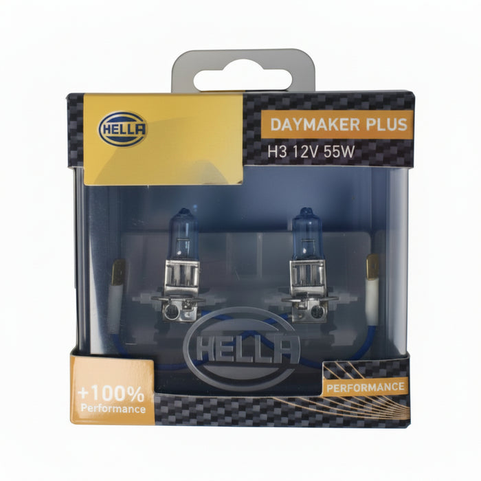 HELLA H3 12V DAYMAKER +100 SET Light Bulb - HELLA automotive light bulb