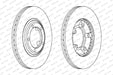 Ferodo Brake Disc DDF826 HSB Trading
