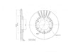 Motopart Brake Disc MVD4384 Motopart