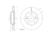 Motopart Brake Disc MVD4479 Motopart
