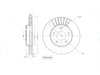 Motopart Brake Disc MVD4689 Motopart