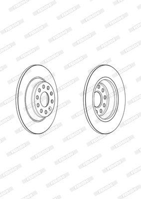 Ferodo Brake Disc DDF2506 HSB Trading
