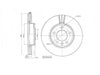 Motopart Brake Disc MVD4645 Motopart