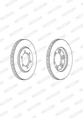 Ferodo Brake Disc DDF1320 HSB Trading