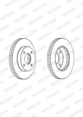 Ferodo Brake Disc DDF2134 HSB Trading