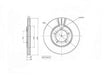 Motopart Brake Disc MVD584T Motopart