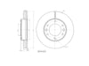 Motopart Brake Disc MVD4652 Motopart