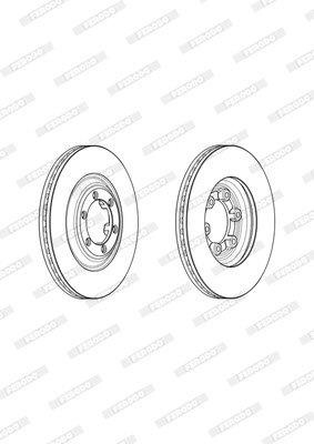 Ferodo Brake Disc DDF2372 HSB Trading