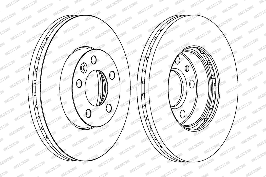 Ferodo Brake Disc DDF1253 HSB Trading