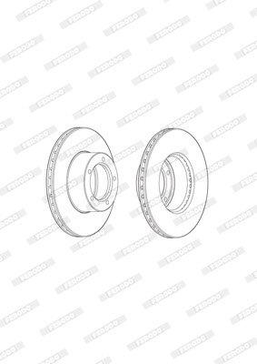 Ferodo Brake Disc DDF1842 HSB Trading