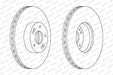 Ferodo Brake Disc DDF1631 HSB Trading