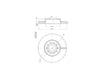 Motopart Brake Disc MVD4260 Motopart