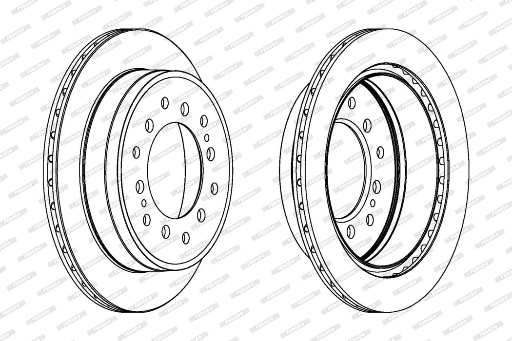 Ferodo Brake Disc DDF1743 HSB Trading