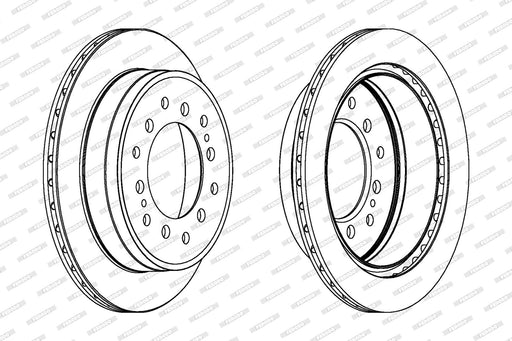 Ferodo Brake Disc DDF1743 HSB Trading