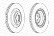 Ferodo Brake Disc DDF1572 HSB Trading