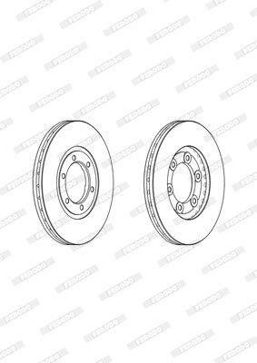 Ferodo Brake Disc DDF1338 HSB Trading
