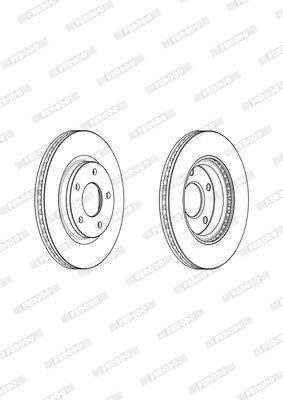 Ferodo Brake Disc DDF2100 HSB Trading