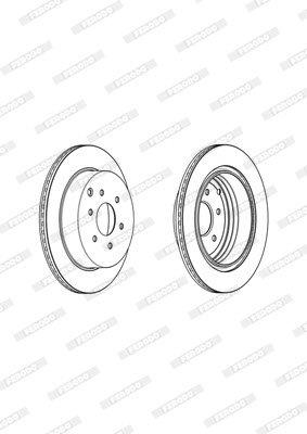 Ferodo Brake Disc DDF1785 HSB Trading