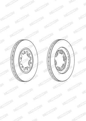 Ferodo Brake Disc DDF1332 HSB Trading